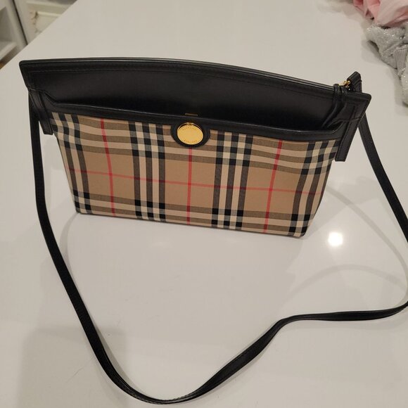 Burberry Vintage Check and Leather Society Clutch - Picture 1 of 7